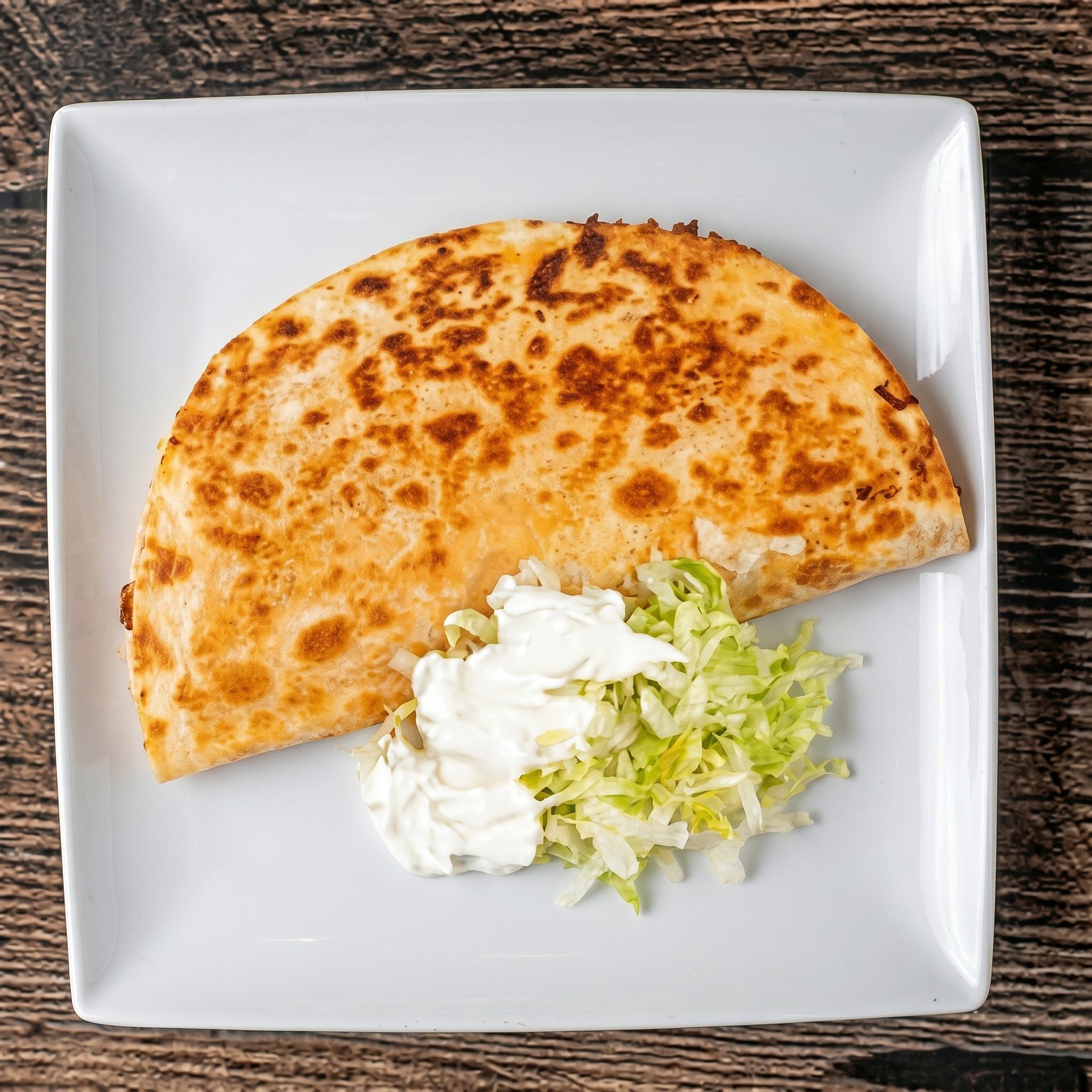Veggie Quesadilla.